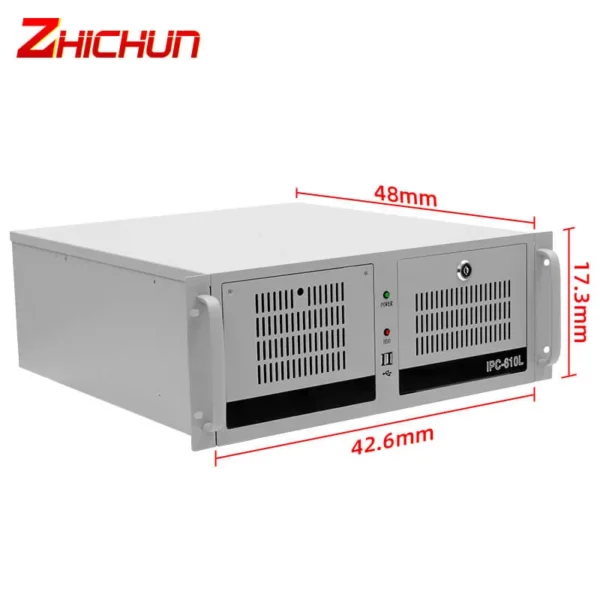 x.10001} MM-4088T Wall Mounted Black 4-slot Industrial PC